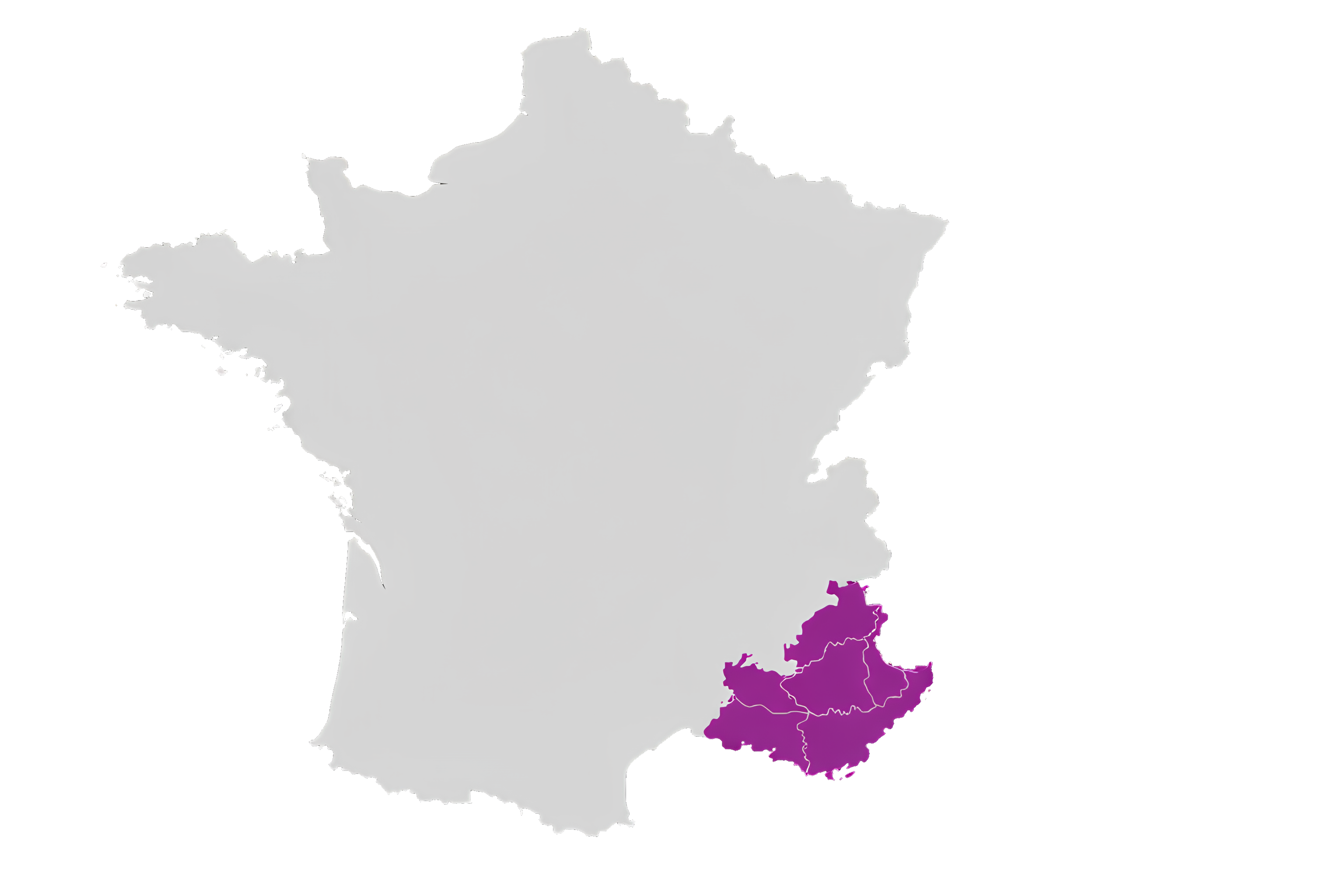 Carte des Alpes-Maritimes - département 06 en France